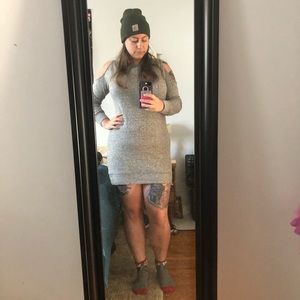 Abercrombie cold shoulder sweater dress